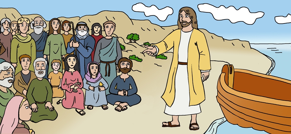Jesus speaks to the disciples about the bread of eternal life